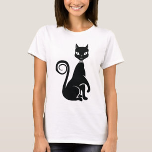 Elegant Black Cat Tee