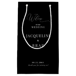 Elegant Black Chinoiserie Wedding Favor Tack