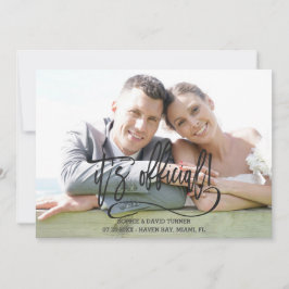 Elegant Black Det är officiell Calligraphy Bröllop Meddelande