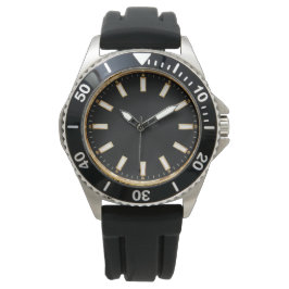 Elegant Black Diver Style Watch Design  Armbandsur