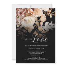 Elegant Black Fall in Kärlek Blommigt Möhippa