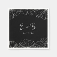 Elegant Black Ginkgo Biloba bröllop