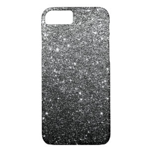 Elegant Black Glitter iPhone 7 fodral