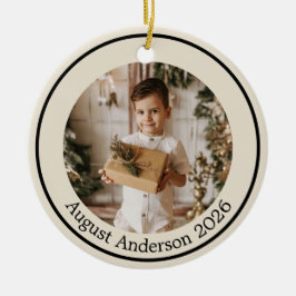 Elegant Black & Gold Christmas Tree Julgransprydnad Keramik