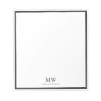 Elegant Black Gräns 2 Initialer Monogram