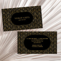 Elegant Black Guld Art Deco Mönster Anpassningsbar