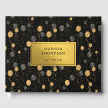 Elegant Black & Guld-bubblor Keepsaké