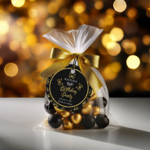 Elegant Black Guld Butterflies 50:e Födelsedagsfes