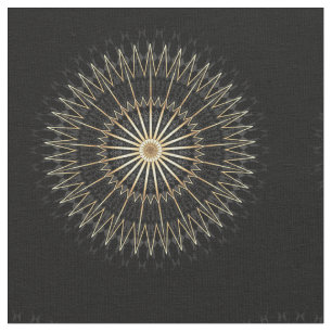 Elegant Black Guld Chevron Star Tyg