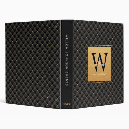 Elegant Black Guld Classy Monogram Initialt skript