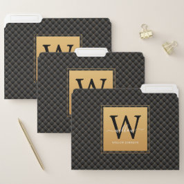 Elegant Black Guld Classy Monogram Initialt skript