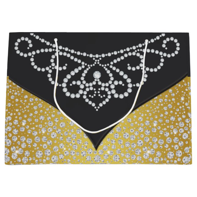 Elegant Black Guld Diamond Womans (Framsidan)