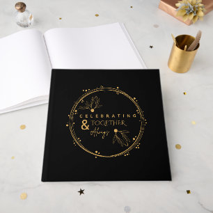 Elegant Black & Guld firar tillsammans och alltid Gästböcker