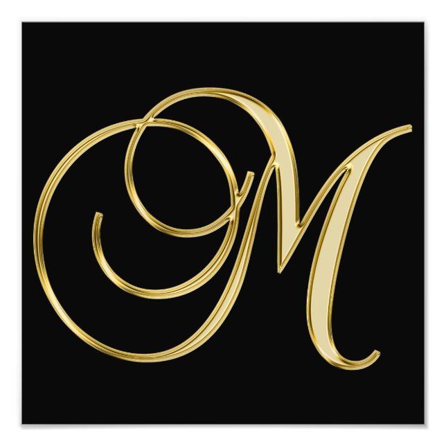 ELEGANT BLACK GULD FOTOTRYCK (Framsidan)