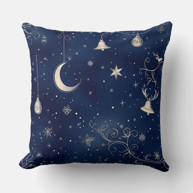 Elegant Black& Guld & Grönt & Red Julpåfyllning Kudde (Framsida)