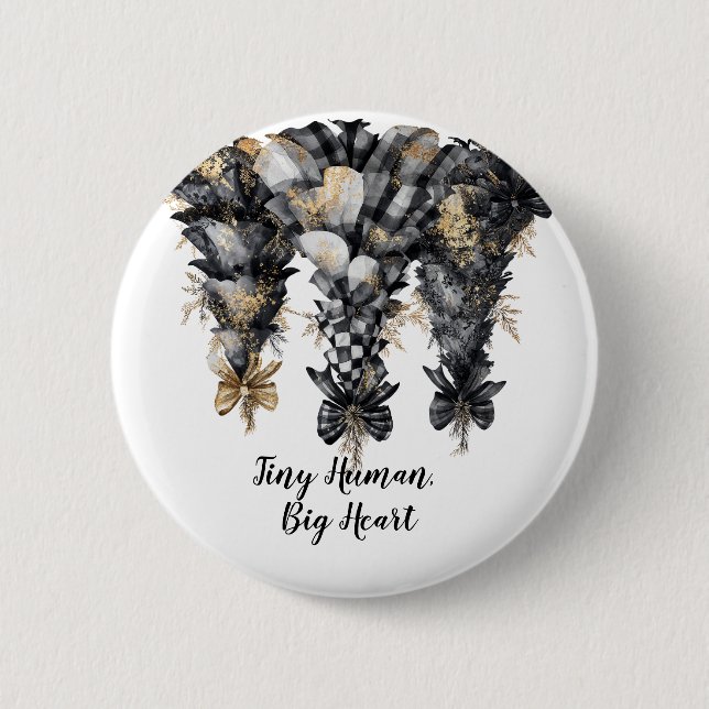 Elegant Black & Guld Julgranar Knapp (Framsida)