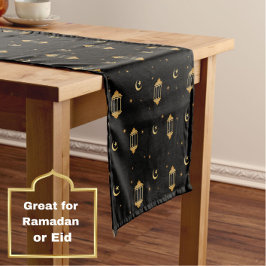 Elegant Black Guld Lanterns Måne Islamic Eid