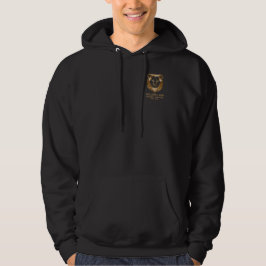 Elegant Black Guld Lejon Security Services Busines Hoodie