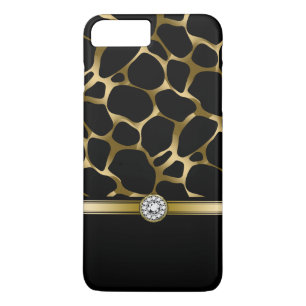 Elegant Black & Guld Leopard Animal Print