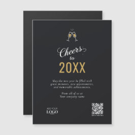 Elegant Black & Guld Modern Business Logotyp QR-ko