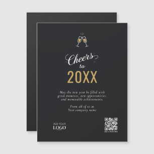 Elegant Black & Guld Modern Business Logotyp QR-ko