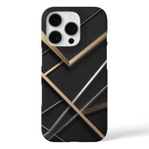 Elegant Black & Guld Modern iphone case