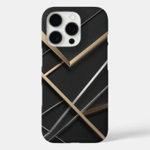 Elegant Black & Guld Modern iphone case