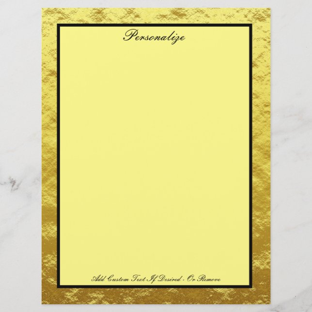 Elegant Black & Guld-Professionell anpassa (Framsida)