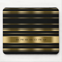 Elegant Black & Guld Rand Mönster