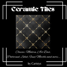 Elegant Black & Guld Squares