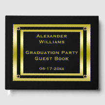 Elegant Black & Guld Studenten