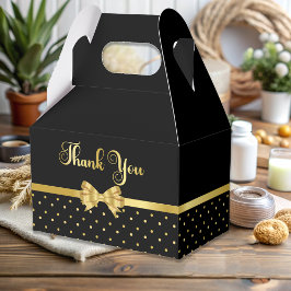 Elegant Black & Guld Surprise Födelsedagsfest Presentaskar