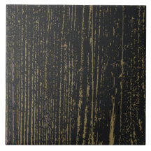 Elegant Black Guld Wood Grain