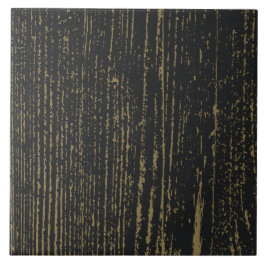 Elegant Black Guld Wood Grain Kakelplatta