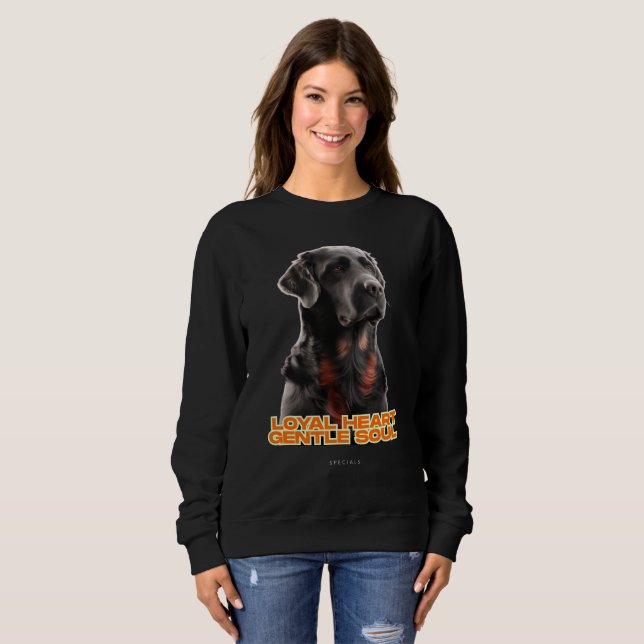 Elegant Black Hund-Realistic Pet Art T Shirt (Hel framsida)