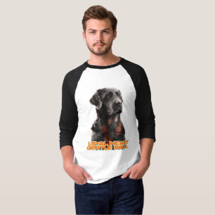 Elegant Black Hund-Realistic Pet Art T Shirt