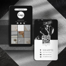 Elegant Black Instagram Photo Collage Social Media