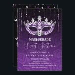 Elegant Black Lila Silver Masquerad Sweet 16 Inbjudningar<br><div class="desc">Byt lila till ANY färg och välj från silver, guld och ro guld för att enkelt matcha ditt maskerade tema sött 16 party perfekt! Den här unika SVG-konsten är illustrerad av Raphaela Wilson och hittades bara på Zazzle och ger kreativet flexibilitet att ändra färg parad med silver-accenterna. Firar du en...</div>