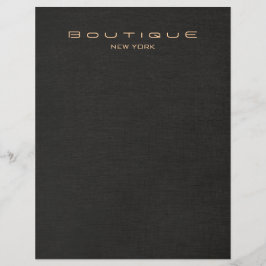 Elegant Black Linen Loer Reklamblad