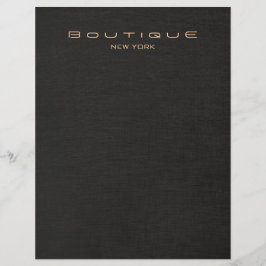 Elegant Black Linen Loer Reklamblad