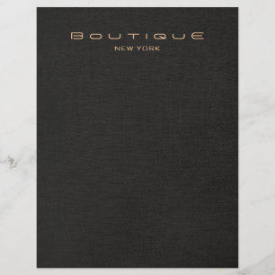 Elegant Black Linen Loer Reklamblad