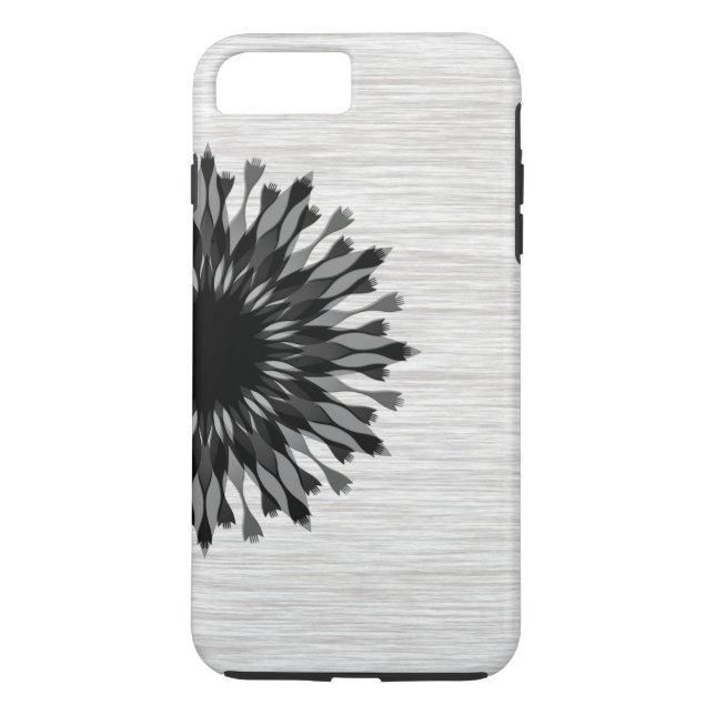 Elegant Black Lotus Flower Wood Snyggt Blommigt Case-Mate iPhone Skal (Baksida)