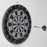 Elegant Black Marble Faux Silver Metallic Classic Darttavla<br><div class="desc">En klassisk ritbordsdesign med alternerande svarta marmor och faux silver-foilltrianglar.</div>