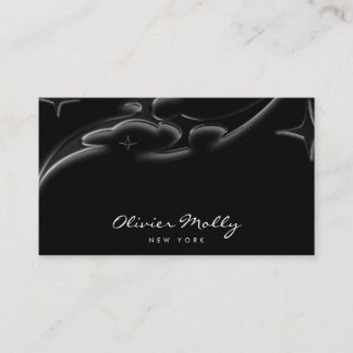 Elegant Black Marble Luxury Business Card Visitkort