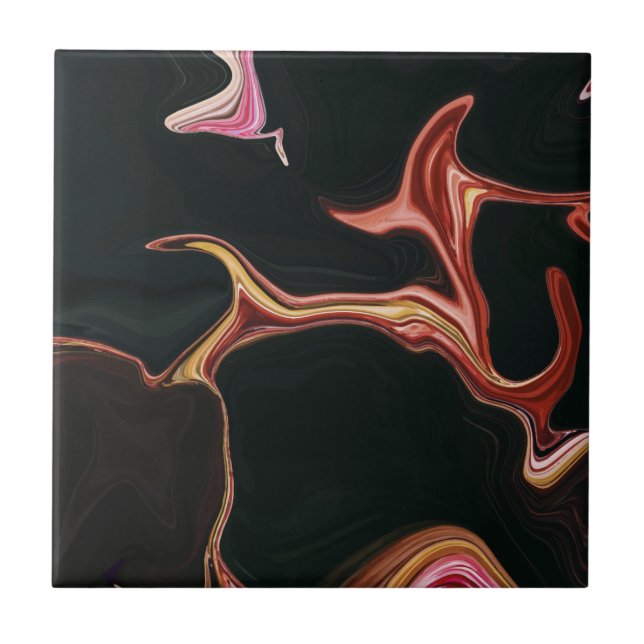 Elegant Black Marble Struktur-bakgrund Kakelplatta (Framsidan)