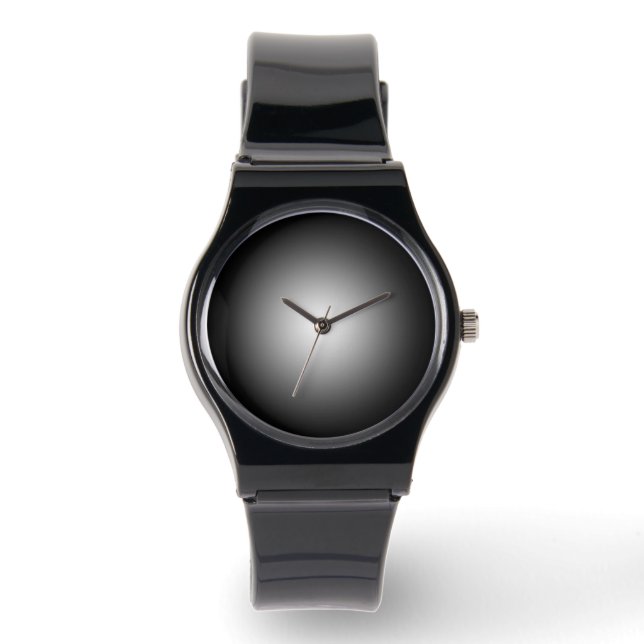 Elegant Black Minimalist Watch - Slimmad Modern Armbandsur (Framsida)