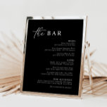 Elegant Black Modern Minimalist Pub Menu<br><div class="desc">Designad att samordna med för inbjudan till "Rena" bröllop. Om du vill ändra information klickar du på Information. Om du vill flytta texten eller ändra storlek, teckensnitt eller färg klickar du på Redigera med Design Verktyg. Visa samlingslänken på den här sidan om du vill se alla matchande objekt i den...</div>