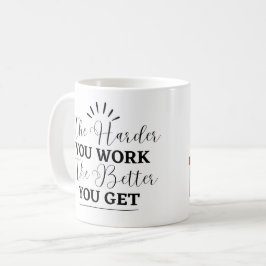 Elegant Black Motivational Quote Kaffemugg