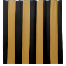 Elegant Black och Guld Bold Lodrät Rand