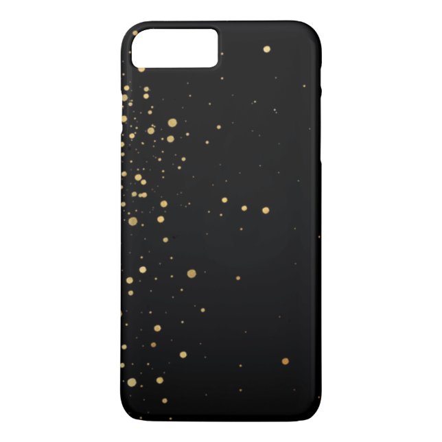Elegant Black och Guld Case-Mate iPhone Skal (Baksida)